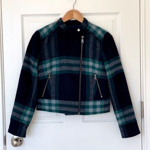 Gap Plaid Moto Jacket